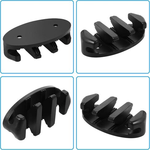 A.I.FORCE Zig Zag Cleat Kit for Kayak, Canoes and Fishing Boats – Durable Black Nylon Anchor Cleats with Stainless Steel Screws, Essential Kayak Accessories, 90mm in Kuwait