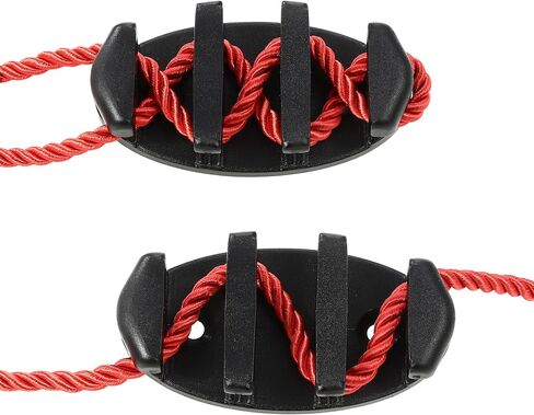A.I.FORCE Zig Zag Cleat Kit for Kayak, Canoes and Fishing Boats – Durable Black Nylon Anchor Cleats with Stainless Steel Screws, Essential Kayak Accessories, 90mm in Kuwait