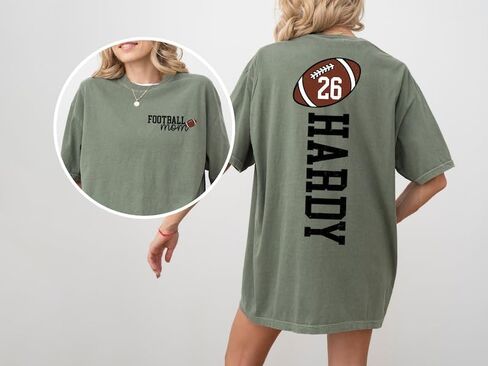Personalized Women's Football Mom Shirt & Sweatshirt in Kuwait