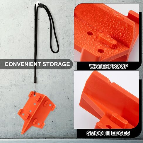 4 Pcs Deck Spacers 1/8" and 3/16" Spacer Edges Deck Board Spacing Tool Orange for Pressure Treated, Composite, PVC, Plank, Hardwood Decking Tool in Saudi Arabia