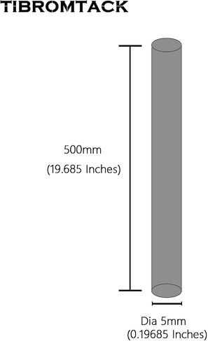 TI BAR 6AL-4V الصف 5 قضيب التيتانيوم ، TC4 DIA 5MM 0.19685 'X L 500MM 19.685' 'Titanium Alloy Bar 5PCS Titanium Bar in Kuwait