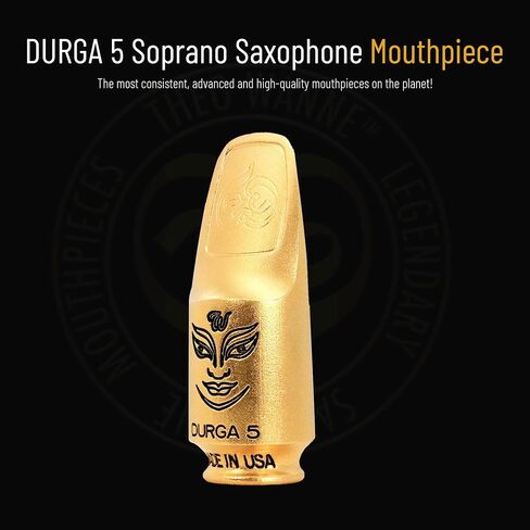 Theo Wanne DURGA 5 Soprano Saxophone Mouthpiece – Long-Step Baffle - Versatile - Great for Jazz, R&B, Rock & Roll, Softer Music - Sweet, Sensual Tone - Medium-Stadium-Chamber in Saudi Arabia