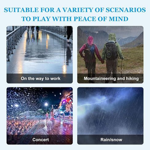 Rain Ponchos for Adults Women Men Reusable ，2 Pack EVA Raincoats，Portable Packable Rain Jackets with Drawstring Hood in Saudi Arabia