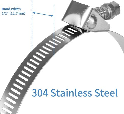 5pcs مشابك خرطوم سرعان ما يتم تحريرها السريع ، 1 "-4 1/2" (25-114 مم) نطاق تعديل الفولاذ المقاوم للصدأ المدى الكبير للحديقة ، خط الوقود ، حمام السباحة ، السيارات ، الميكانيكية ، الصفحة الرئيسية in Saudi Arabia