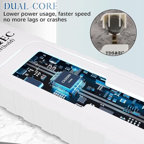 4 في 1 اختبار جودة المياه الرقمية ، 2025 Newtds/EC/درجة الحرارة （° C/° F） متر ، 0-9990 جزء في المليون ، اختبار المياه لمياه الشرب RO/DI Aquarium in Kuwait