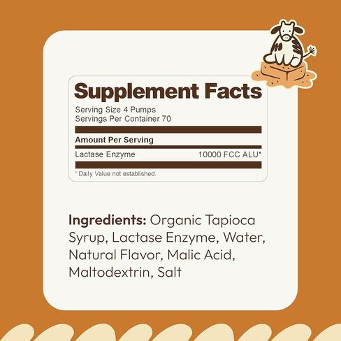 إنزيم اللاكتاز قطرات 2oz-نكهة لذيذة غير محفوظة-10000 وحدة FCC لتخفيف الألبان المتقنة-الجرعات القابلة للتخصيص لعدم التحول اللاكتوز-مضخة محمولة محمولة لوتس إلى القفل in Kuwait