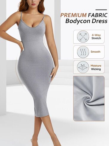 Shapewear Slip for Under Dresses, Full Slip Dress for Women, Tummy Control Seamless Body Shaper in Saudi Arabia