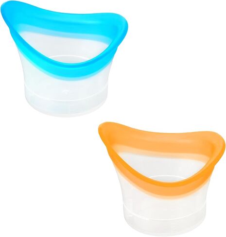 2pcs Eye Wash Cup Eye Wash Bath Kit Silicone Eyes Cleansing Cup for Eyes Rinse Portable eye Care Tool Cleaner for Quick Effective SoothingTired eyes Refresh Clean Dust Makeup Irritants in Kuwait