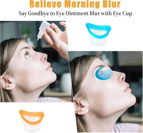 2pcs Eye Wash Cup Eye Wash Bath Kit Silicone Eyes Cleansing Cup for Eyes Rinse Portable eye Care Tool Cleaner for Quick Effective SoothingTired eyes Refresh Clean Dust Makeup Irritants in Kuwait