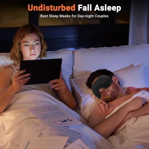 قناع العين نوم تعتيم خفيفة الوزن: نوم جانبي ثلاثي الأبعاد محيط لتمديدات الرموش - صفر ضغط العين حزام قابل للتعديل - نساء طائرة سفر اليوغا نوبة ليلية 3 أجزاء in Kuwait