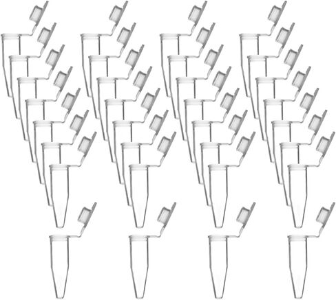 1000 Pcs 0.2 ml Mini Plastic Lab Tubes Microcentrifuge Tubes Small Conical Centrifuge Tubes Sample Storage Tubes Sterile Test Tubes with Snap Cap in Kuwait