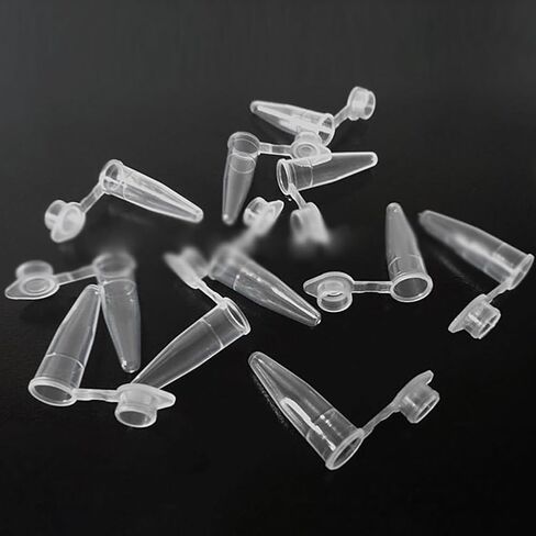 1000 Pcs 0.2 ml Mini Plastic Lab Tubes Microcentrifuge Tubes Small Conical Centrifuge Tubes Sample Storage Tubes Sterile Test Tubes with Snap Cap in Kuwait