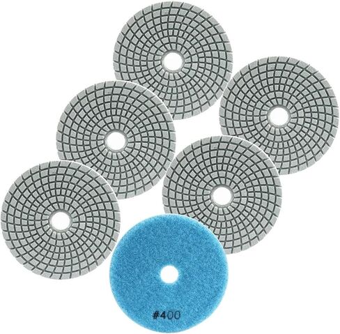 ZVHZQEMMT 4inch 6pcs Diamond Polishing Pad 100mm Wet Sanding Disc for Polishing Granite Marble Quartz Grit 50-3000 Lucky(Grit 3000) in Saudi Arabia