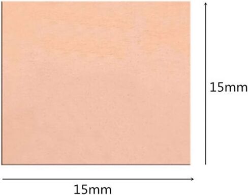 صفائح النحاس النقي ، 50pcs/lot 0.1-1.0mm سماكة ، فاصل لوحة النحاس ، ورقة معدنية نحاسية نقية ، لمشتتة حرارة شريحة الدفتار in Kuwait