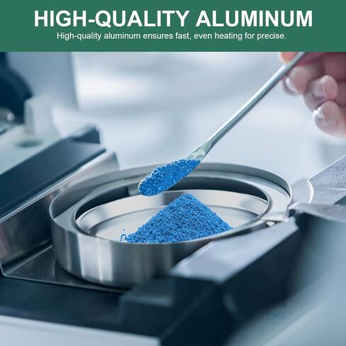 Shimeyao 150 Pack Pack Aluminium Sample Pans لمحلل الرطوبة 92 مم قابلة للتخلص من صواني مختبر مستديرة. in Saudi Arabia