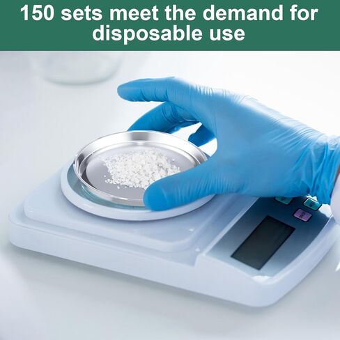 Shimeyao 150 Pack Pack Aluminium Sample Pans لمحلل الرطوبة 92 مم قابلة للتخلص من صواني مختبر مستديرة. in Saudi Arabia