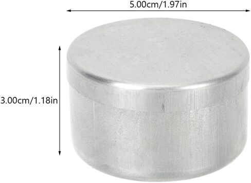27 Pcs Metal Tin cans Soil Sampling Box Samples Holder Weighing Jars Aluminum Small Round Tins Sample Jars Weighing Container for Labs Home in Saudi Arabia
