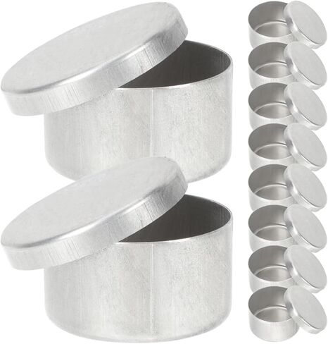 27 Pcs Metal Tin cans Soil Sampling Box Samples Holder Weighing Jars Aluminum Small Round Tins Sample Jars Weighing Container for Labs Home in Saudi Arabia