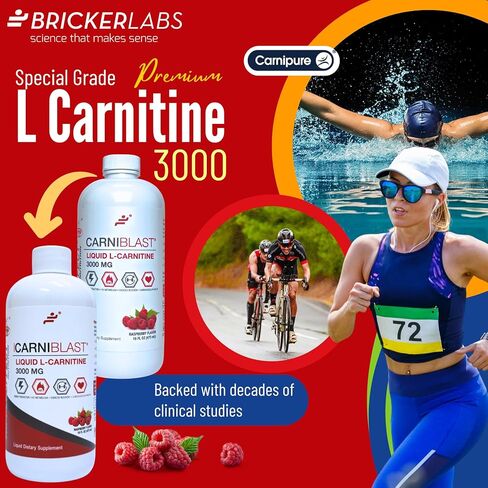 Carniblast Liquid L-Carnitine 3000mg ، Premium L Carnitine Carnipure ، التغذية الرياضية ، مكملات الطاقة ، معززة الطاقة ، Peach Mango 16 Fl Oz in Kuwait