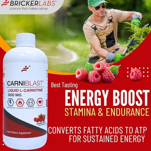 Carniblast Liquid L-Carnitine 3000mg ، Premium L Carnitine Carnipure ، التغذية الرياضية ، مكملات الطاقة ، معززة الطاقة ، Peach Mango 16 Fl Oz in Kuwait
