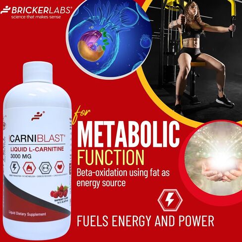 Carniblast Liquid L-Carnitine 3000mg ، Premium L Carnitine Carnipure ، التغذية الرياضية ، مكملات الطاقة ، معززة الطاقة ، Peach Mango 16 Fl Oz in Kuwait