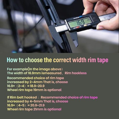 Chooee Tubeless Bike Rim Tape,Tubeless Tire Tape with Strong Adhesion-Width 25mm x Length 10m Options,Bicycle Wheel Rim Tape Suitable for MTB/Road/Gravel Bikes. in Saudi Arabia