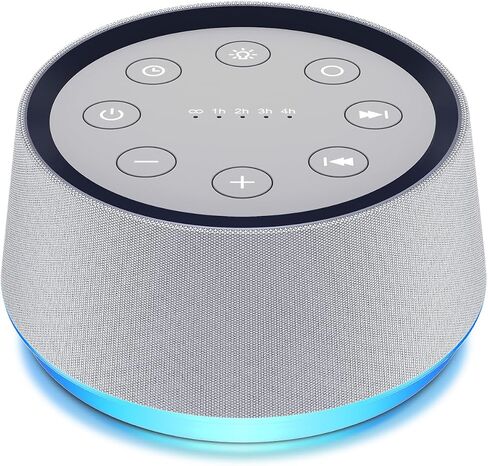 Small Digital Alarm Clock Sound Machine for Bedroom Nightlight White Noise Machine Plug in Clock with 30 Wake up Sounds Lound Alarm Clock for Heavy Sleepers Snooze for Kids Adult 32 Adjustable Volume in Kuwait