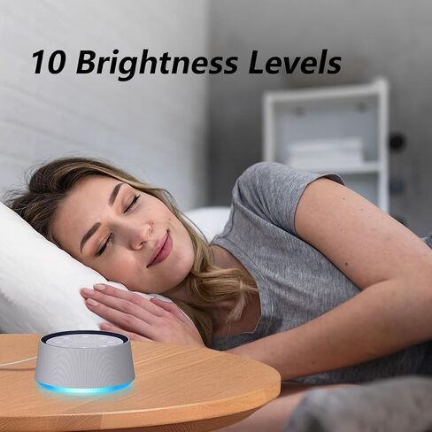 Small Digital Alarm Clock Sound Machine for Bedroom Nightlight White Noise Machine Plug in Clock with 30 Wake up Sounds Lound Alarm Clock for Heavy Sleepers Snooze for Kids Adult 32 Adjustable Volume in Kuwait