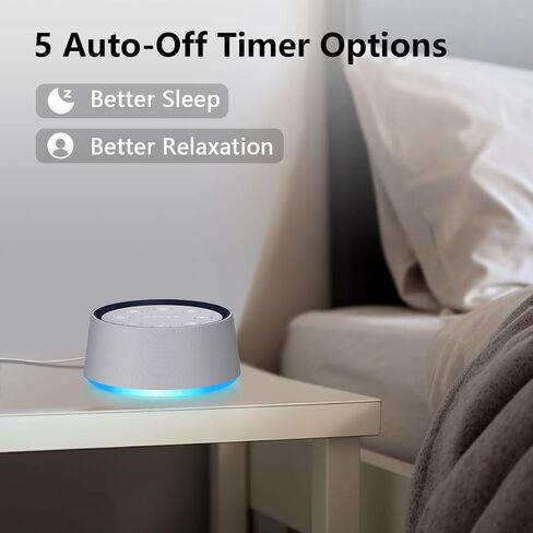 Small Digital Alarm Clock Sound Machine for Bedroom Nightlight White Noise Machine Plug in Clock with 30 Wake up Sounds Lound Alarm Clock for Heavy Sleepers Snooze for Kids Adult 32 Adjustable Volume in Kuwait