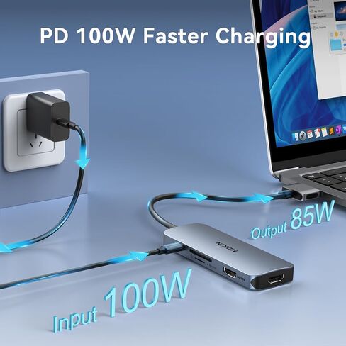 محطة إرساء USB C ، ومحطة إرساء USB CAPTOP 3 ، محول USB C HUB Multiport مع HDMI مزدوج ، فيديو USB-C ، 10 جيجابت في الثانية A/C 3.1،100W PD ، Ethernets Dongle ، USB C Dock لـ HP/Dell /Asus in Kuwait