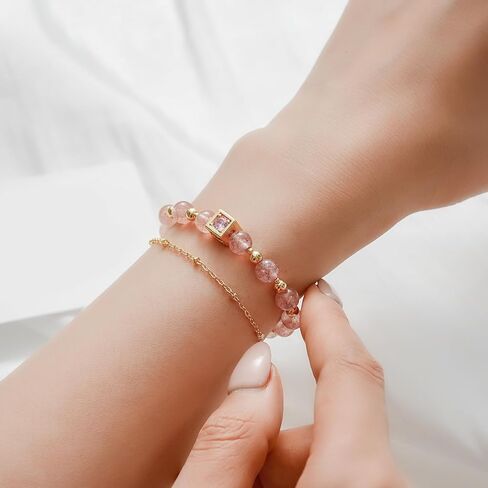 Luxury Lapis Lazuli Natural Blue Gemstone Bracelet with Bow 14K Gold-Plated Chain,Elegant Unique Jewelry for Women Gift Ready for Her Girlfriend Mother in Saudi Arabia