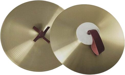 Professional 12-Inch Alloy Brass Crash Cymbals Pair - Durable Percussion for Drum Kits, Stage, & Beginners in Saudi Arabia