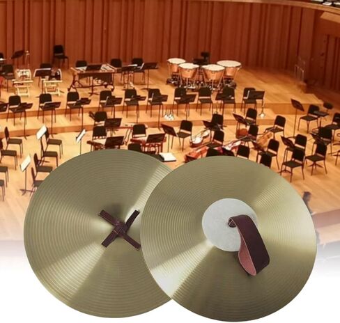 Professional 12-Inch Alloy Brass Crash Cymbals Pair - Durable Percussion for Drum Kits, Stage, & Beginners in Saudi Arabia