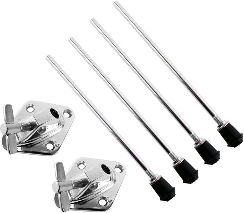 Bass Drum Legs Drum Stands Leg Professional Stable Anti Skid, Metal, Bass Drum Feet for Precussion Instrument Drum Replace, 1 Set in Kuwait