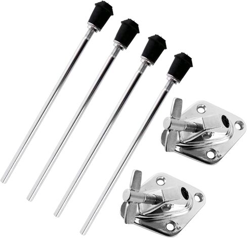 Bass Drum Legs Drum Stands Leg Professional Stable Anti Skid, Metal, Bass Drum Feet for Precussion Instrument Drum Replace, 1 Set in Kuwait