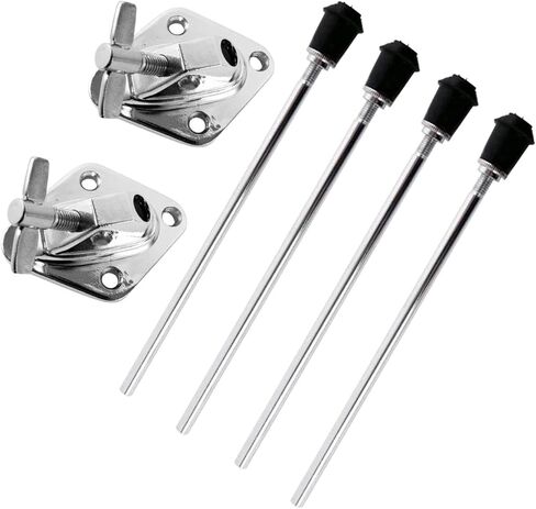 Bass Drum Legs Drum Stands Leg Professional Stable Anti Skid, Metal, Bass Drum Feet for Precussion Instrument Drum Replace, 1 Set in Kuwait