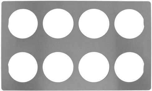 HUBERT Food Bar Template for Bain Maries Stainless Steel Cut-Out Tile in Saudi Arabia