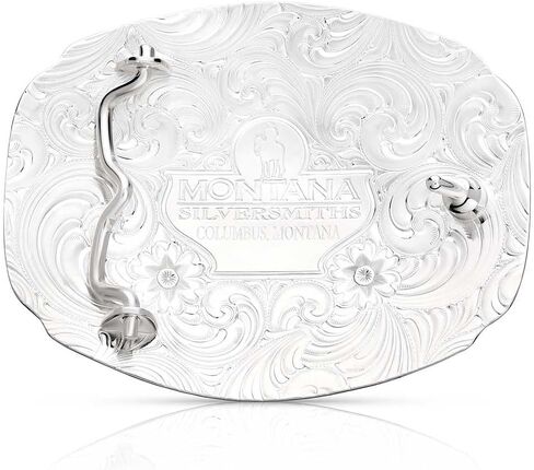 Montana Silversmiths Men's Classic Eagle Buckle Silver One Size in Kuwait