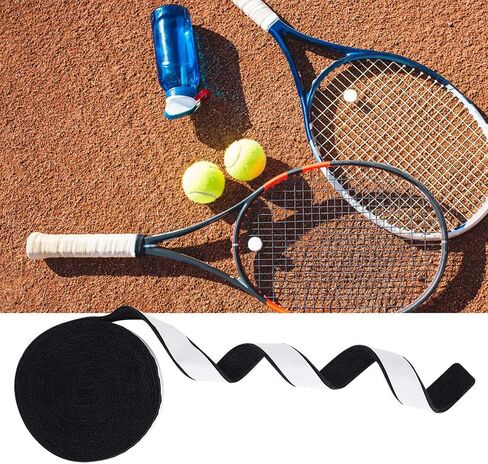 10M Polyester Fiber Racket Grip Tape | Sweat Absorption & Non - Slip for Badminton/Tennis/Squash | Soft Hand Feel, Shock Reduction | 1.18in Wide, 32.81ft Long in Saudi Arabia