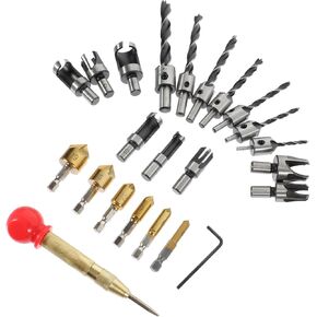 Woodworking Drill Bits Countersink Drill Bits Plug Cutter Kit Home Decor Tools in Saudi Arabia