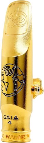 Theo Wanne Vintage Gaia 4 Tenor Saxophone Liece - Roll -Over Shark Gill Baffle - صوت ضخم ودافئ ومجاني - غرفة ملعب كبيرة - تشمل قبعة Reed Replacer in Kuwait