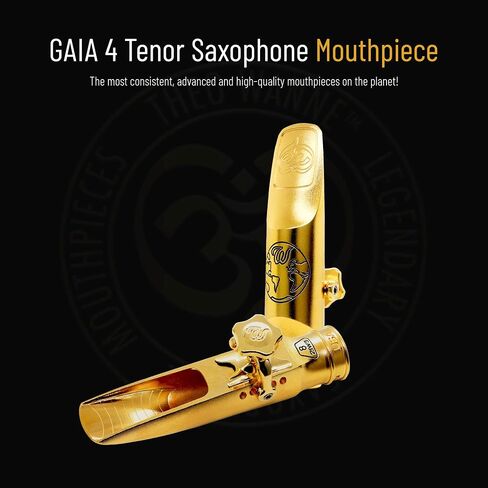 Theo Wanne Vintage Gaia 4 Tenor Saxophone Liece - Roll -Over Shark Gill Baffle - صوت ضخم ودافئ ومجاني - غرفة ملعب كبيرة - تشمل قبعة Reed Replacer in Kuwait