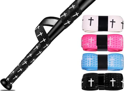 4 PCS Cross Baseball Bat Grip Tapes ، 1.5 ملم ، الشريط الكامل للكرة اللينة ، غلاف الخفافيش غير المنقوش ، لمقابض الرياضات متعددة الرياضات in Saudi Arabia