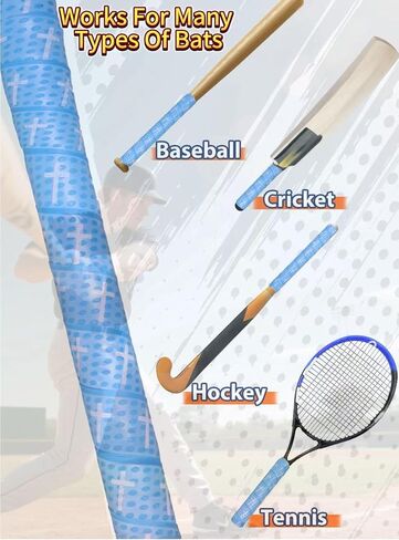 4 PCS Cross Baseball Bat Grip Tapes ، 1.5 ملم ، الشريط الكامل للكرة اللينة ، غلاف الخفافيش غير المنقوش ، لمقابض الرياضات متعددة الرياضات in Saudi Arabia
