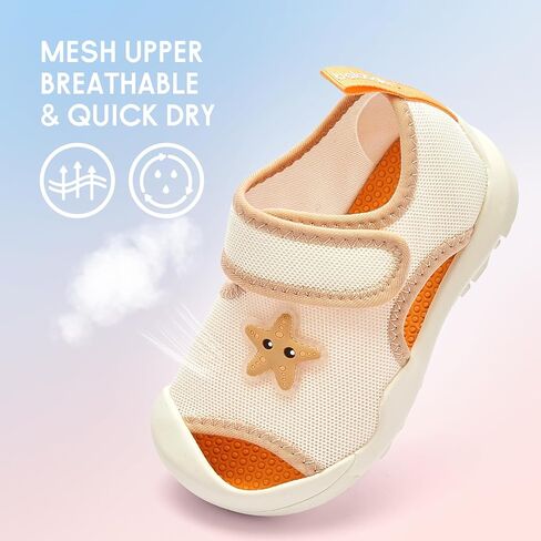 Balabala Toddler Girls Boys Sport Sandal, Kids Closed Toe Outdoor Water Sandals Non-slip Lightweight Beach Walking Shoes in Kuwait
