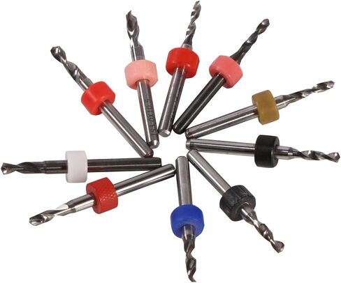 Brrnoo PCB Drill Bits ، Carbide Mini Micro Drill ، سهلة التغيير ، حاوية تخزين رائعة مع حامل ، حفر دقيق من خلال المواد الصلبة ، فتحات لحام العمل الحرفية in Saudi Arabia
