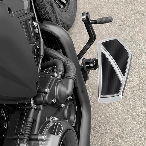 ألواح الأرضيات الأمامية المتسابقات المتوافقة مع إكسسوارات Kawasaki Vulcan S 650 2015-2025 الأوتاد السريعة للدراجة النارية المضادة للانزلاق (Chrome) in Kuwait