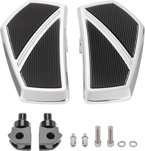 ألواح الأرضيات الأمامية المتسابقات المتوافقة مع إكسسوارات Kawasaki Vulcan S 650 2015-2025 الأوتاد السريعة للدراجة النارية المضادة للانزلاق (Chrome) in Kuwait