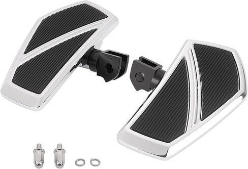 ألواح الأرضيات الأمامية المتسابقات المتوافقة مع إكسسوارات Kawasaki Vulcan S 650 2015-2025 الأوتاد السريعة للدراجة النارية المضادة للانزلاق (Chrome) in Kuwait