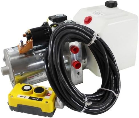 Bucher Double-Acting Hydraulic Pump Assembly Power Up/Power Down with 1.5 Gallon Reservoir in Saudi Arabia
